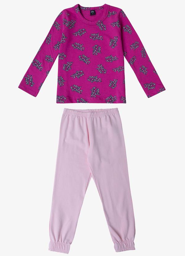 Select - Pijama Infantil Feminino Rosa
