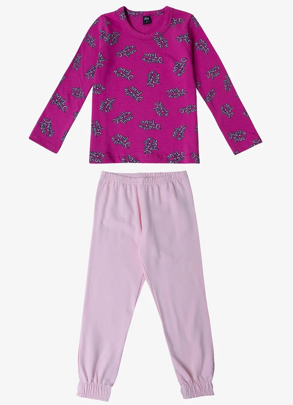 Select - Pijama Infantil Feminino Rosa