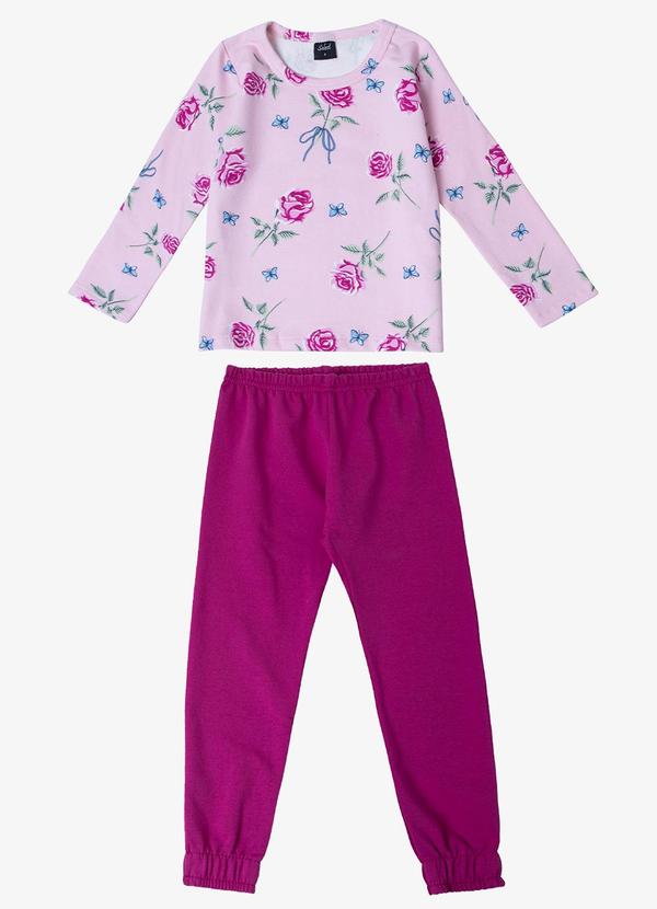 Select - Pijama Infantil Feminino Rosa