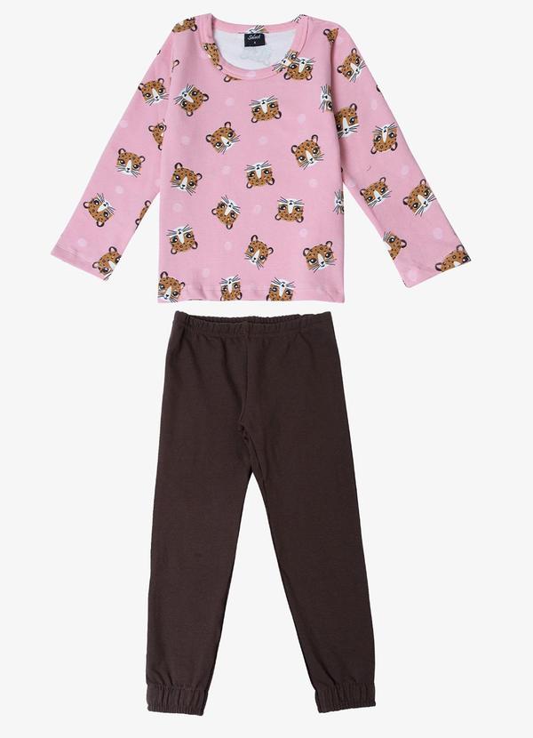 Select - Pijama Infantil Feminino Rosa