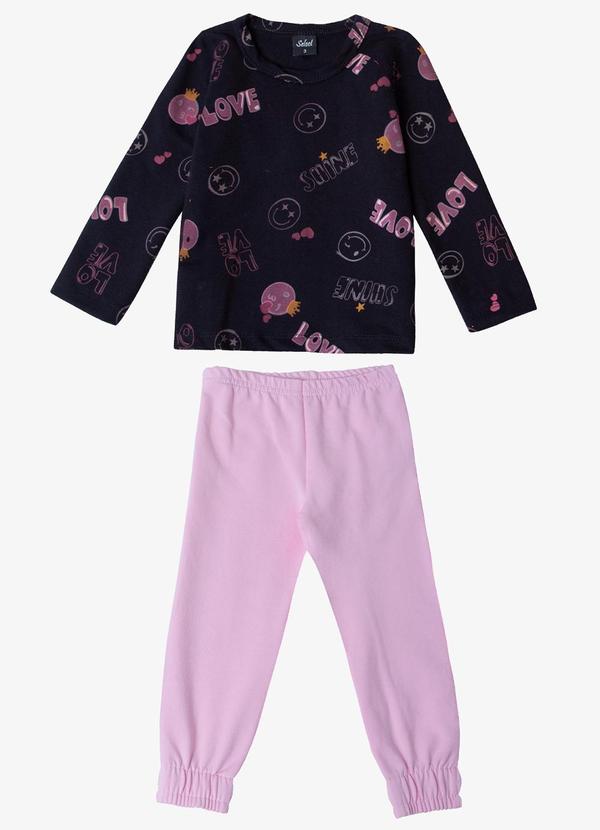 Select - Pijama Infantil Feminino Rosa