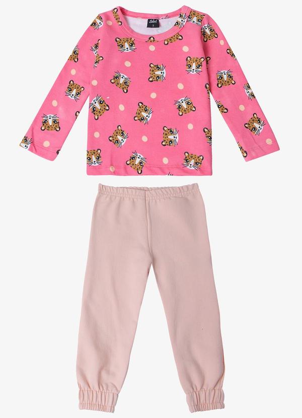 Select - Pijama Infantil Feminino Rosa