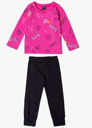 Select - Pijama Infantil Feminino Rosa - SELECT