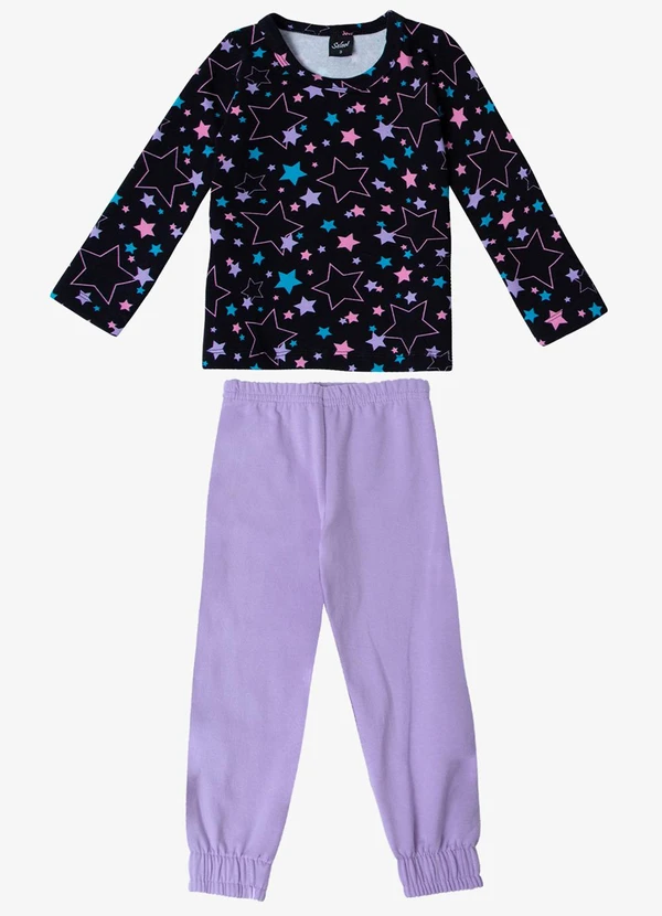 Select - Pijama Infantil Feminino Roxo
