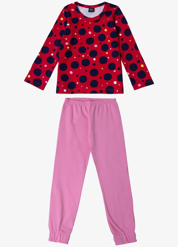 Select - Pijama Infantil Feminino Vermelho