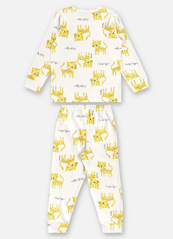 Up Baby - Pijama Infantil Finino Suedine Bege 3