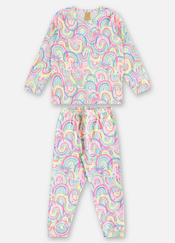 Up Baby - Pijama Infantil Finino Suedine Branco 2