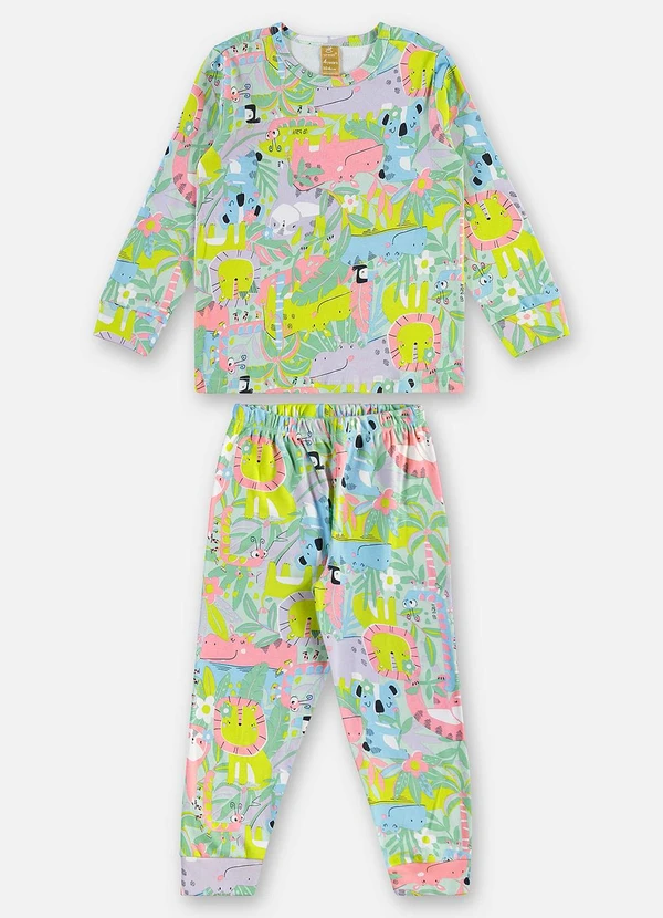 Up Baby - Pijama Infantil Finino Suedine Verde 2