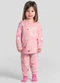 Brandili - Pijama Infantil Gatinho Brilha no Escuro Verde - variação: Rosa