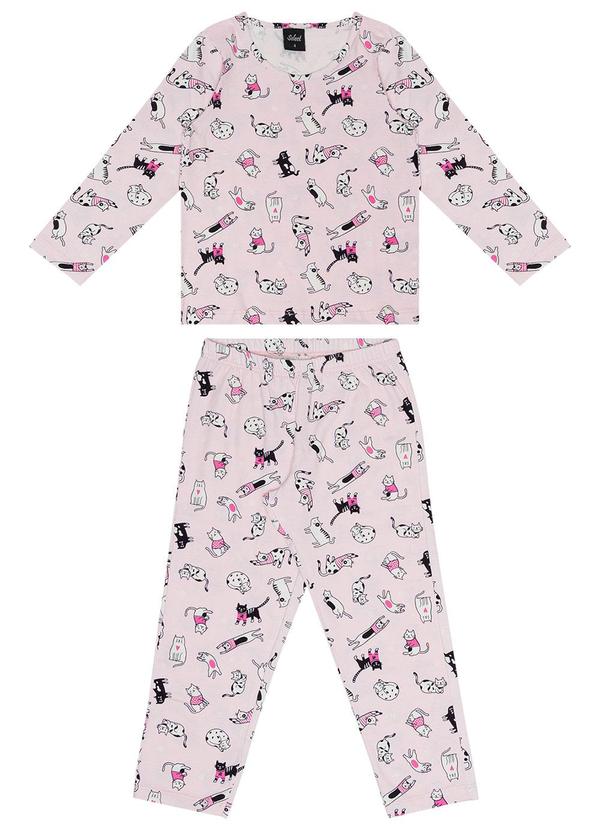 Select - Pijama Infantil Gato Select Rosa