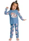 Kyly - Pijama Infantil Menina Brilha no Escuro Rosa - variação: Azul