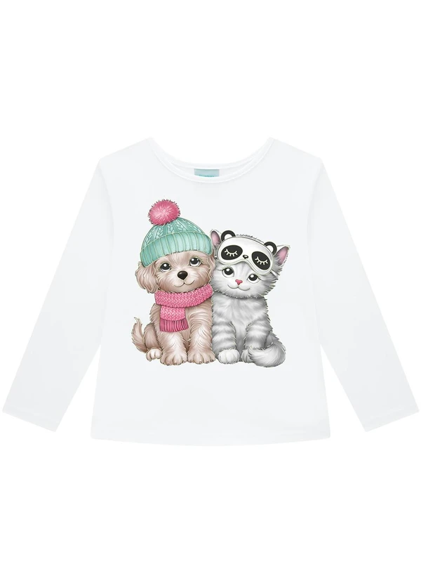 Kyly - Pijama Infantil Menina Brilha no Escuro Branco 3
