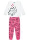 Kyly - Pijama Infantil Menina Brilha no Escuro Branco - variação: Branco