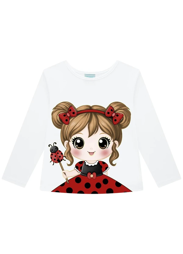 Kyly - Pijama Infantil Menina Brilha no Escuro Branco 3