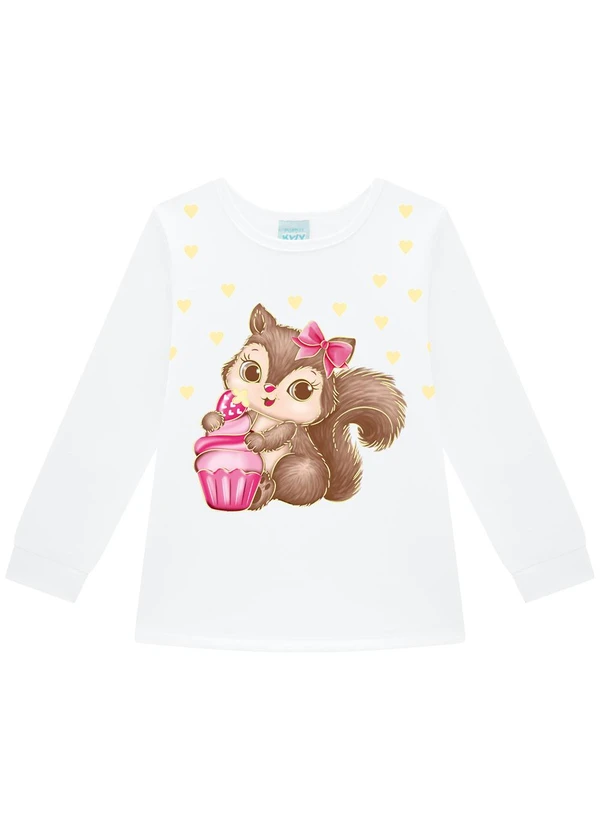 Kyly - Pijama Infantil Menina Brilha no Escuro Branco 3