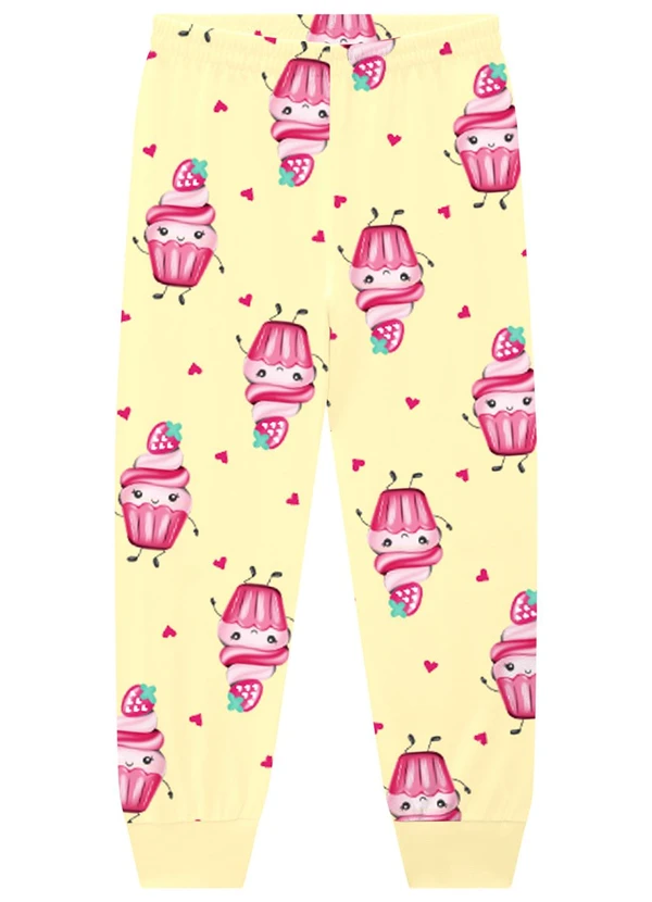 Kyly - Pijama Infantil Menina Brilha no Escuro Branco 4