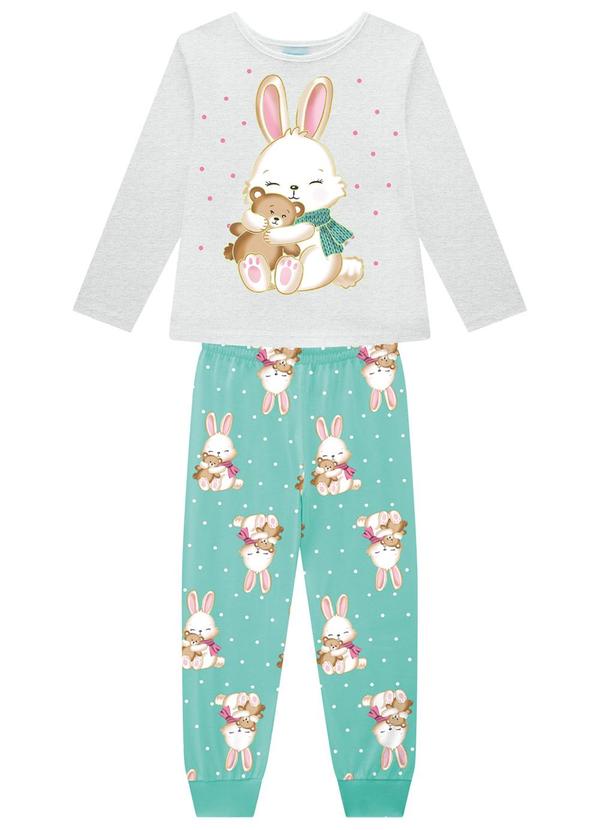 Kyly - Pijama Infantil Menina Brilha no Escuro Cinza 2
