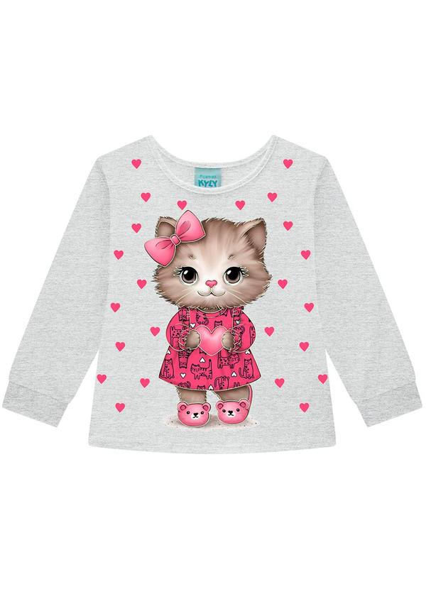 Kyly - Pijama Infantil Menina Brilha no Escuro Cinza 3