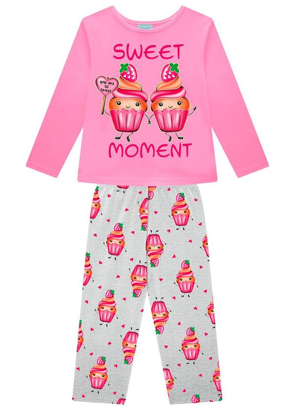 Kyly - Pijama Infantil Menina Brilha no Escuro Rosa
