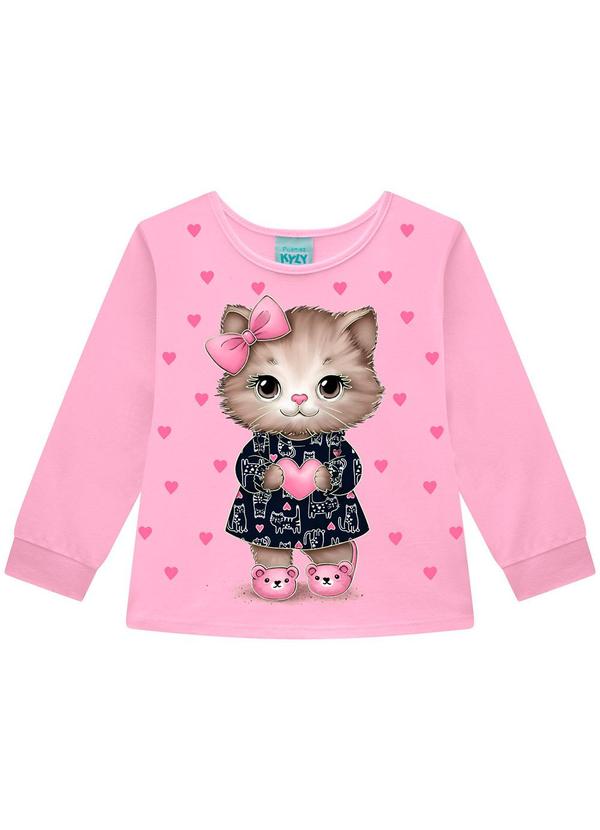 Kyly - Pijama Infantil Menina Brilha no Escuro Rosa