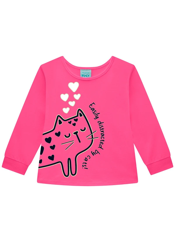 Kyly - Pijama Infantil Menina Brilha no Escuro Rosa 3