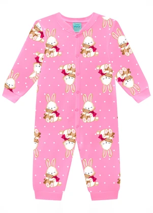 Kyly - Pijama Infantil Menina Coelhinhos Rosa - KYLY