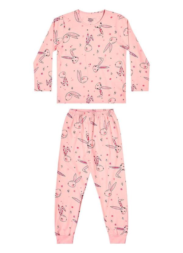 Elian - Pijama Infantil Menina Coelhinhos Rosa 2