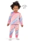Elian - Pijama Infantil Dinossauro Peluciado Verde - variação: Rosa