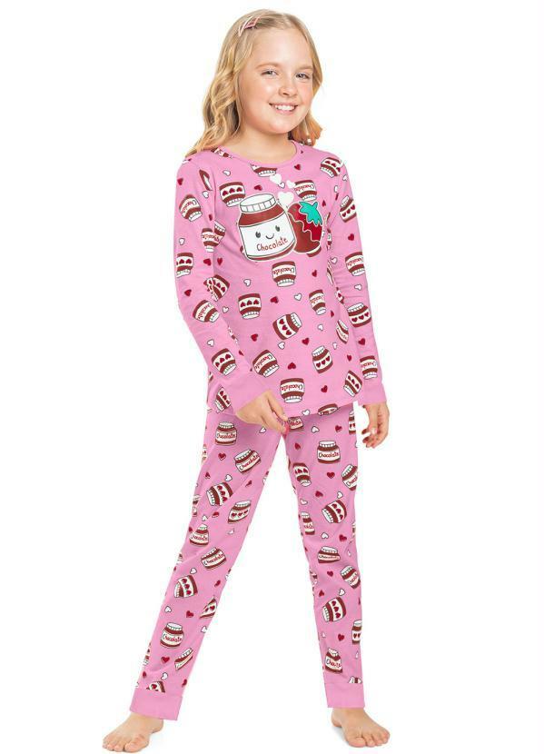 Kyly - Pijama Infantil Menina Rosa