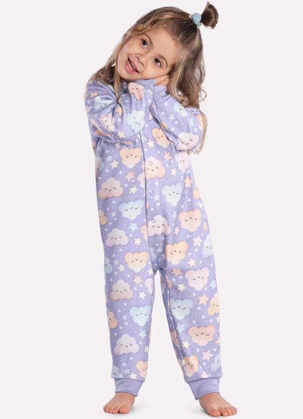 Kyly - Pijama Infantil Menina Roxo