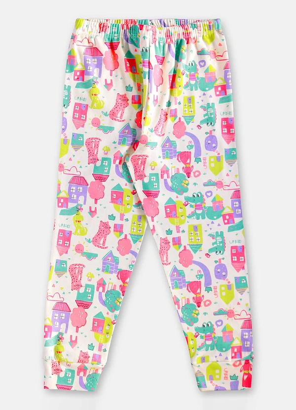 Up Baby - Pijama Infantil Unissex em Suedine Branco 5