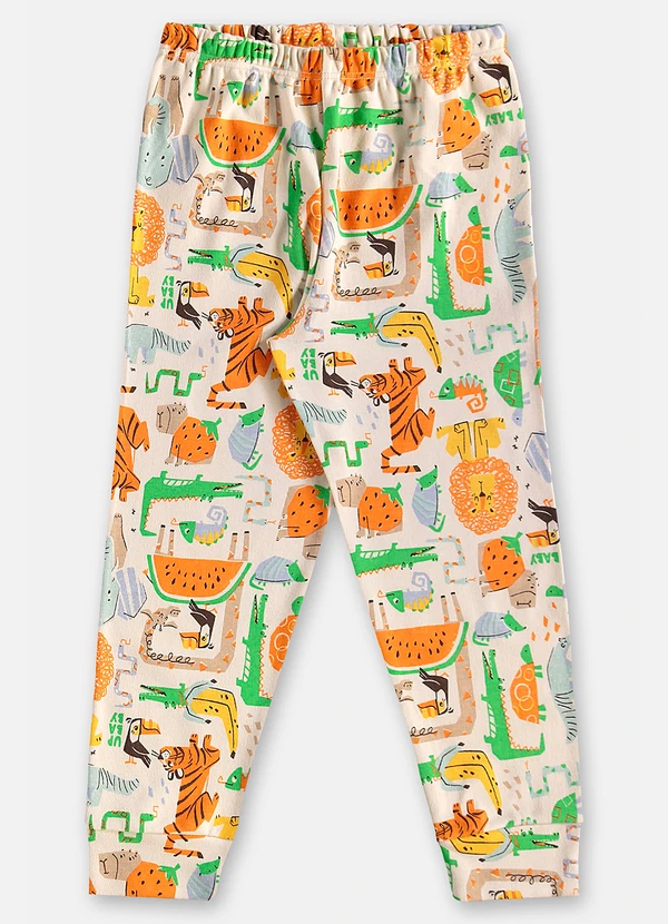 Up Baby - Pijama Infantil Unissex em Suedine Branco 5