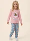 Malwee Kids - Pijama Jogger Dog Relax Cinza Claro - variação: Rosa Claro