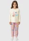 Malwee Kids - Pijama Jogger Gatinho Intergaláctico Bege - variação: Bege