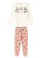 Malwee Kids - Pijama Jogger Dog Relax Cinza Claro - variação: Off White