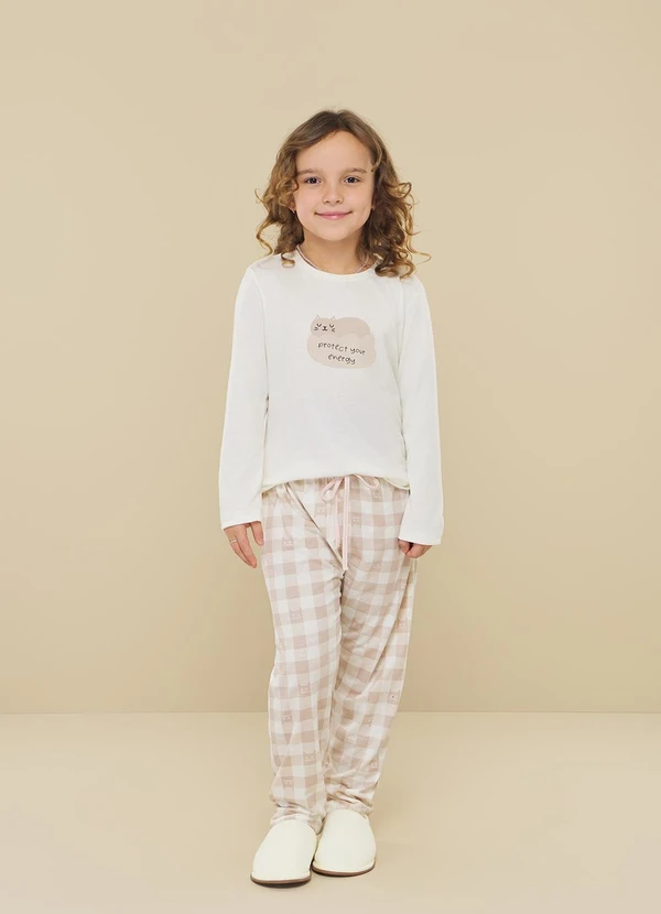Aurora Joaquina - Pijama Longo Infantil Estampado