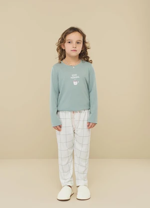 Aurora Joaquina - Pijama Longo Infantil Estampado - AURORA JOAQUINA