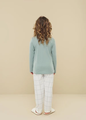 Aurora Joaquina - Pijama Longo Infantil Estampado - AURORA JOAQUINA