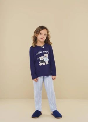 Aurora Joaquina - Pijama Longo Infantil Estampado - AURORA JOAQUINA