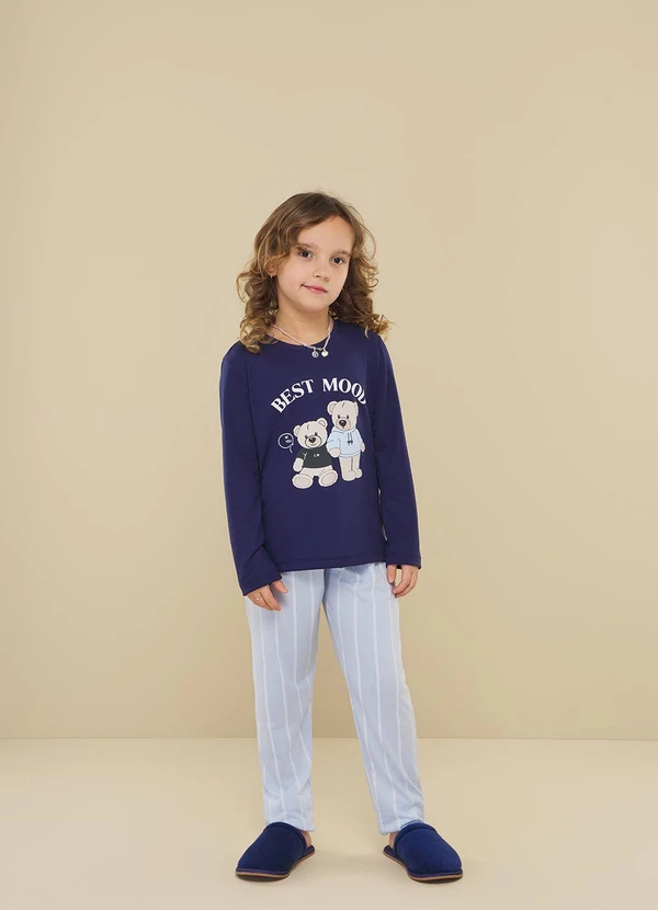 Aurora Joaquina - Pijama Longo Infantil Estampado