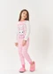 Abrange - Pijama Longo Infantil Menina Coelho Rosa - variação: Rosa