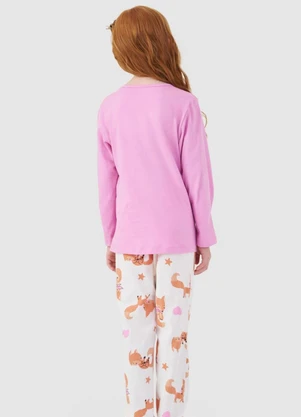 Rovitex - Pijama Longo Infantil Rosa - ROVITEX