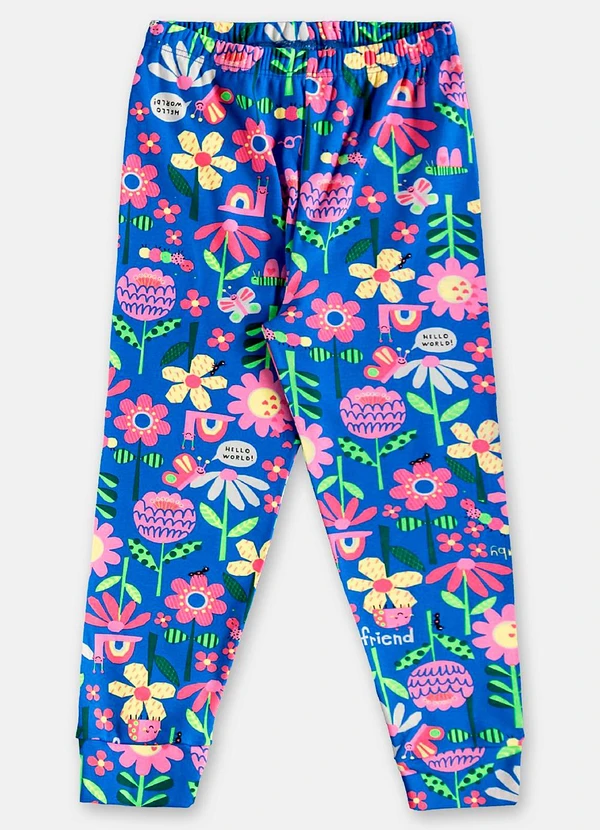 Up Baby - Pijama Longo Infantil Unissex Suedine Up Baby Azul 4