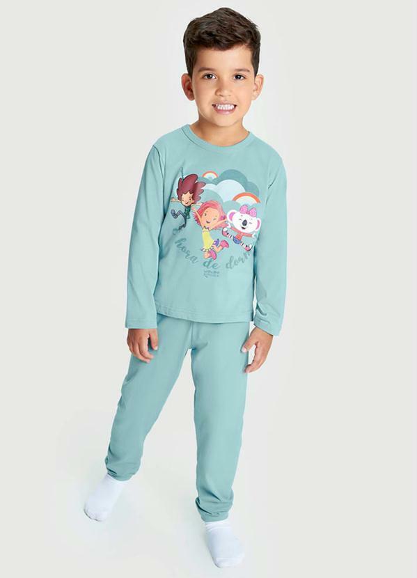 Lilica Ripilica - Pijama Longo Infantil Unissex Verde