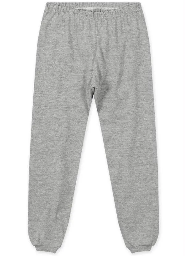 Lilica Ripilica - Pijama Longo Malha Menina Cinza 3