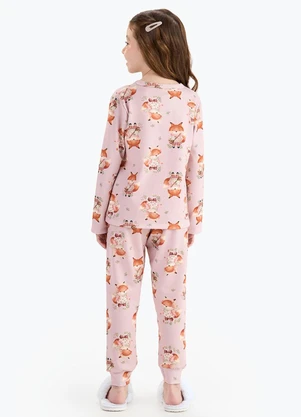 Rovi Kids - Pijama Malha Soft Touch Rosa - ROVI KIDS