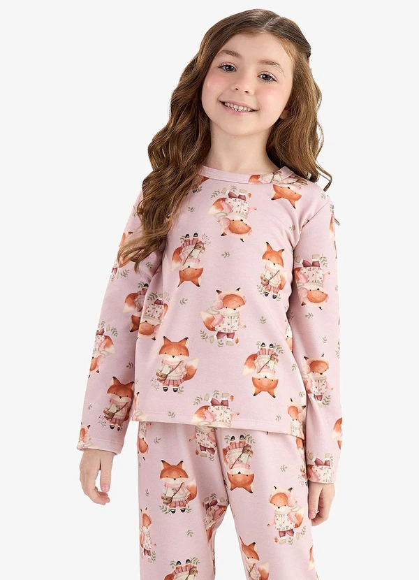 Rovi Kids - Pijama Malha Soft Touch Rosa 3