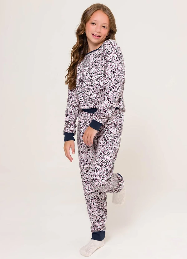 Espaço Pijama - Pijama Manga Longa Infantil Animal Print