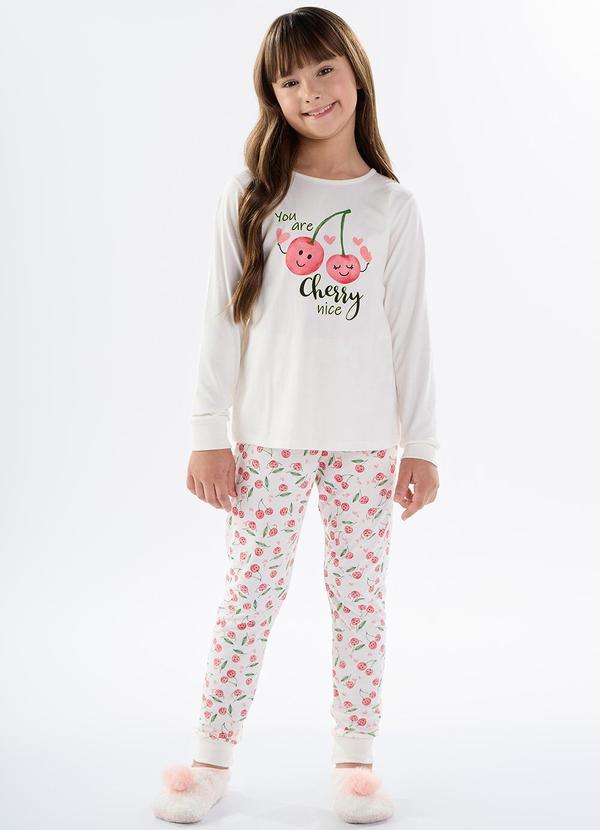 Pulla Bulla - Pijama Meia Malha Bege 1