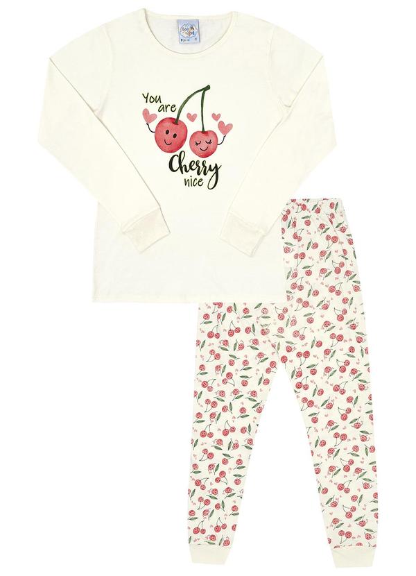 Pulla Bulla - Pijama Meia Malha Bege 2